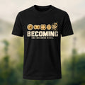 Creative Cell Division Print Premium Cotton T-Shirt Black