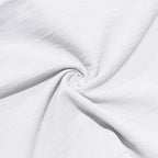 Solid Color Linen Straight Leg Casual Pants White