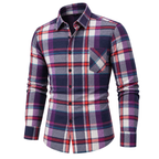 Vintage Brushed Plaid Pure Cotton Shirt 04