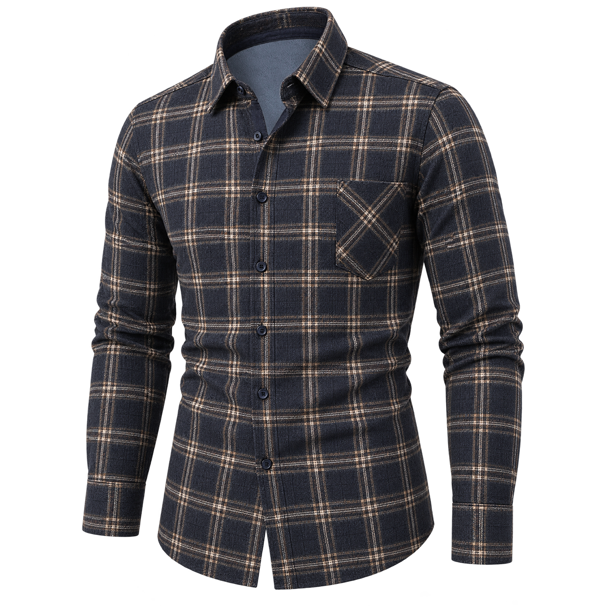Vintage Classic Plaid Button-Down Shirt 06