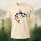Vintage Celestial UFO Premium Cotton T-Shirt Beige