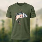 Vintage Celestial UFO Premium Cotton T-Shirt Olive Green