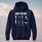 Cotton Made Geeky Math Dance Hoodie Navy