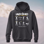 Cotton Made Geeky Math Dance Hoodie Charcoal
