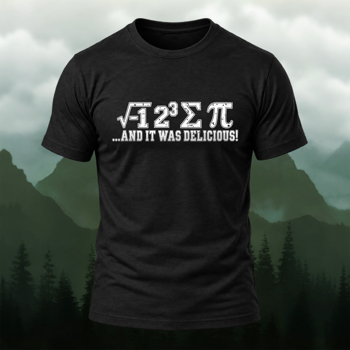 Funny Math Pun Soft Cotton T-Shirt Black