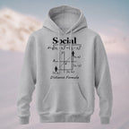 Cotton Made Geeky Social Distance Formula Hoodie Heather Grey