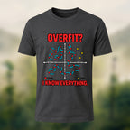 Overfit Print Casual Premium Cotton T-Shirt Charcoal