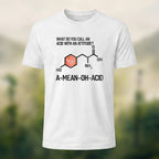 Chemical Reaction Equation Print Soft Cotton T-Shirt White