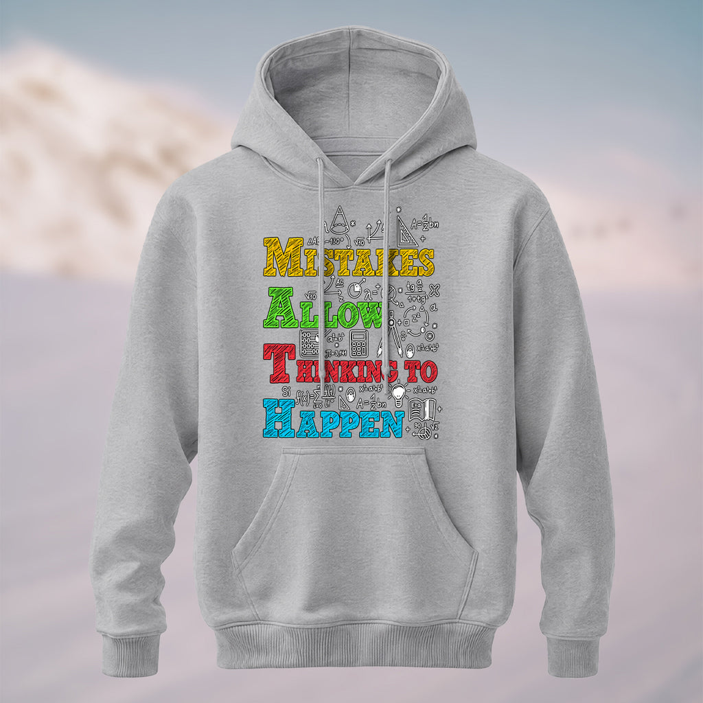 Cotton Made Growth Mindset Math Hoodie Heather Grey