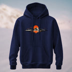 Cotton Made Vintage Sunset Reflection Hoodie Navy
