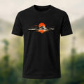 Natural Mountain Sunrise Premium Cotton T-Shirt Black
