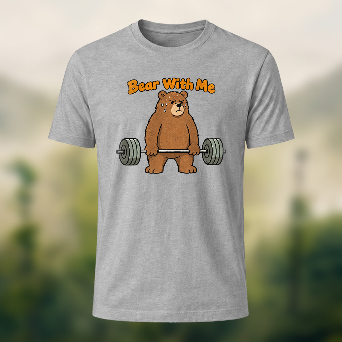 Motivational Fitness Wordplay Soft T-Shirt Heather Grey
