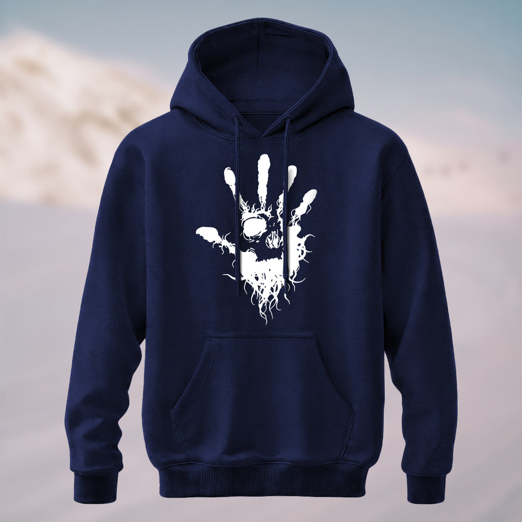 Cotton Made Mystic Hand Print Hoodie Navy