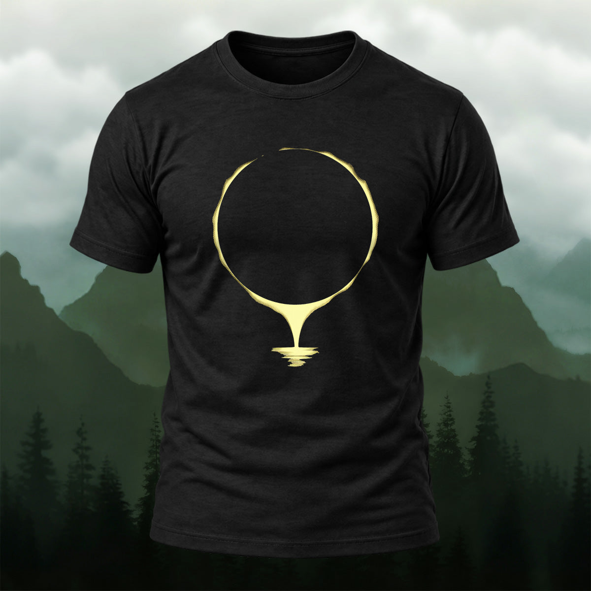 Art-Printed Casual Outdoor 100% Cotton T-Shirt