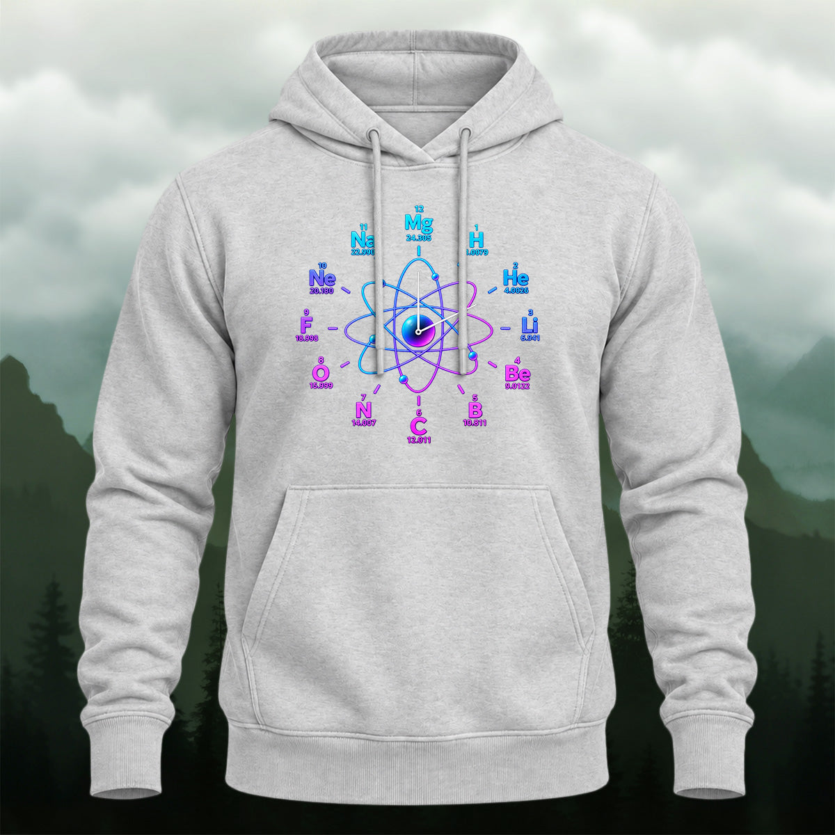Cotton Made Artistic Chemistry Elements Hoodie