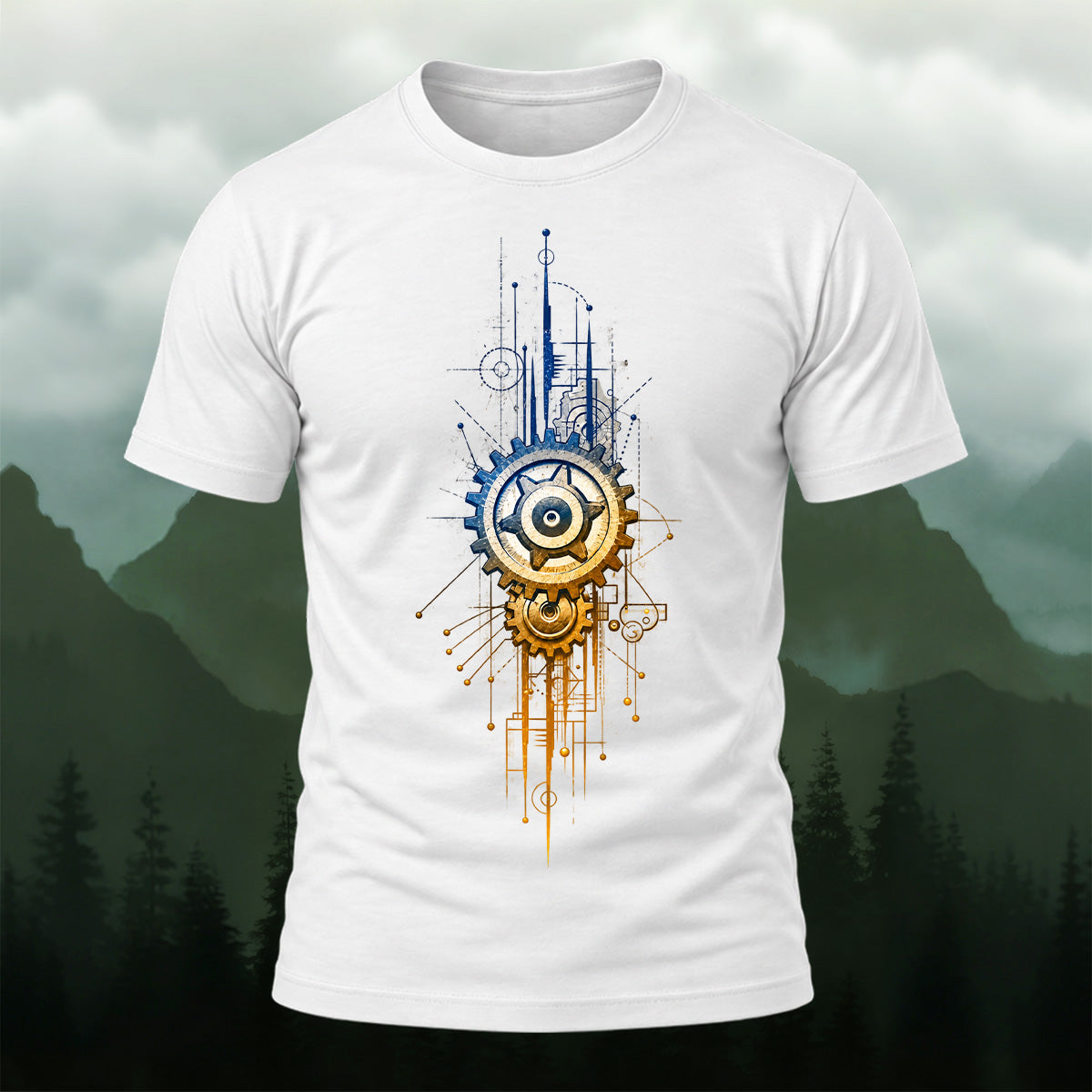 Industrial Mechanical Gear Premium Cotton T-Shirt