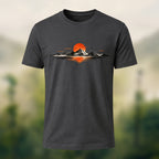 Natural Mountain Sunrise Premium Cotton T-Shirt Charcoal