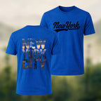 Classic New York City Premium Cotton T-Shirt Royal Blue