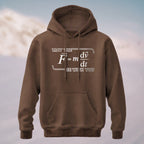 Cotton Made May The Force Physics Hoodie Coffee