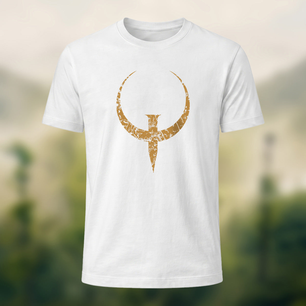 Rugged Norse Emblem Combed Cotton T-Shirt White