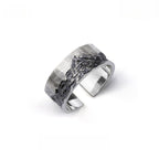 Mountains Open Silver Ring
