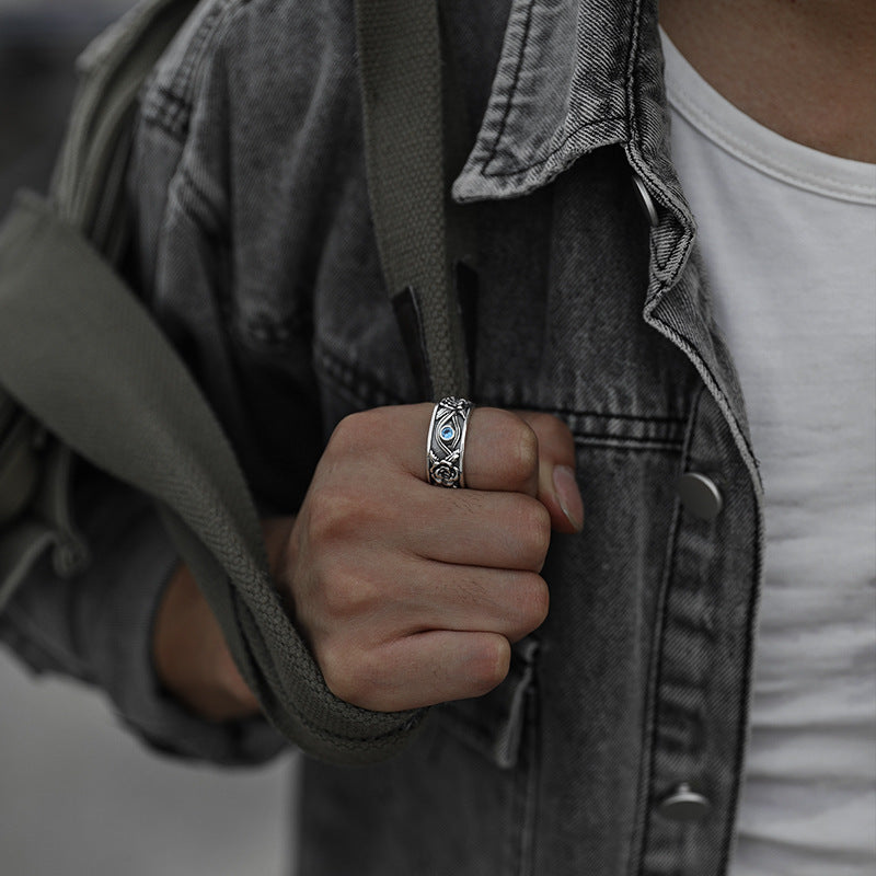 Eye of God Vintage Open-Finger Ring