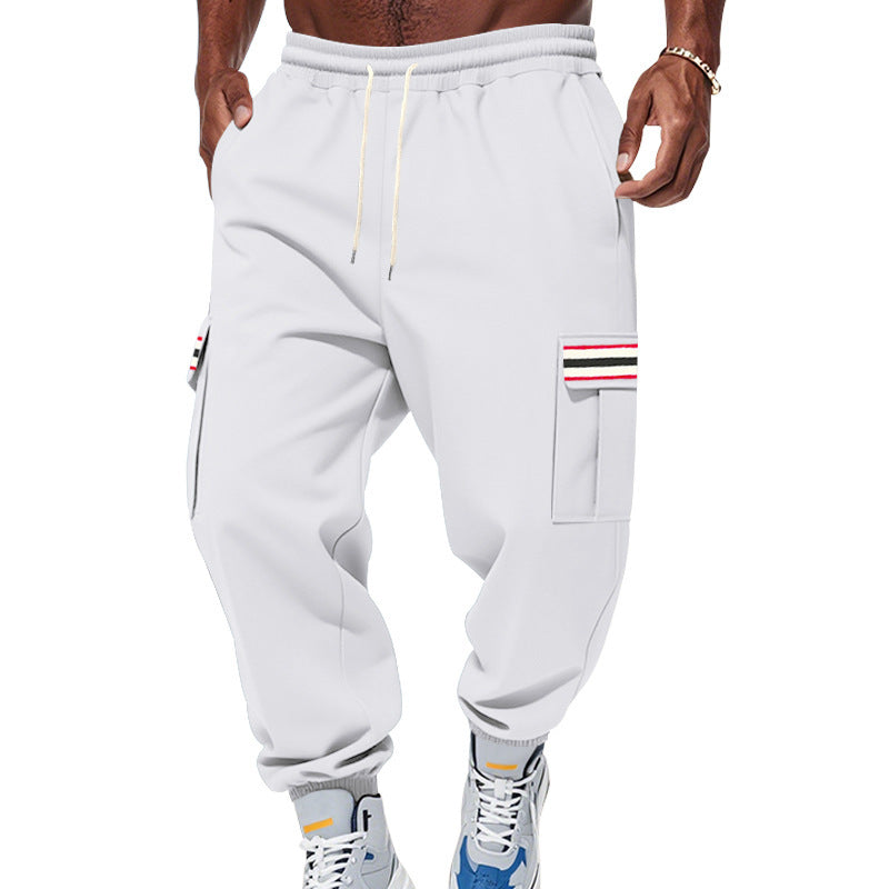 Men's Fleece Lined Multi-Pocket Workwear Sweatpants