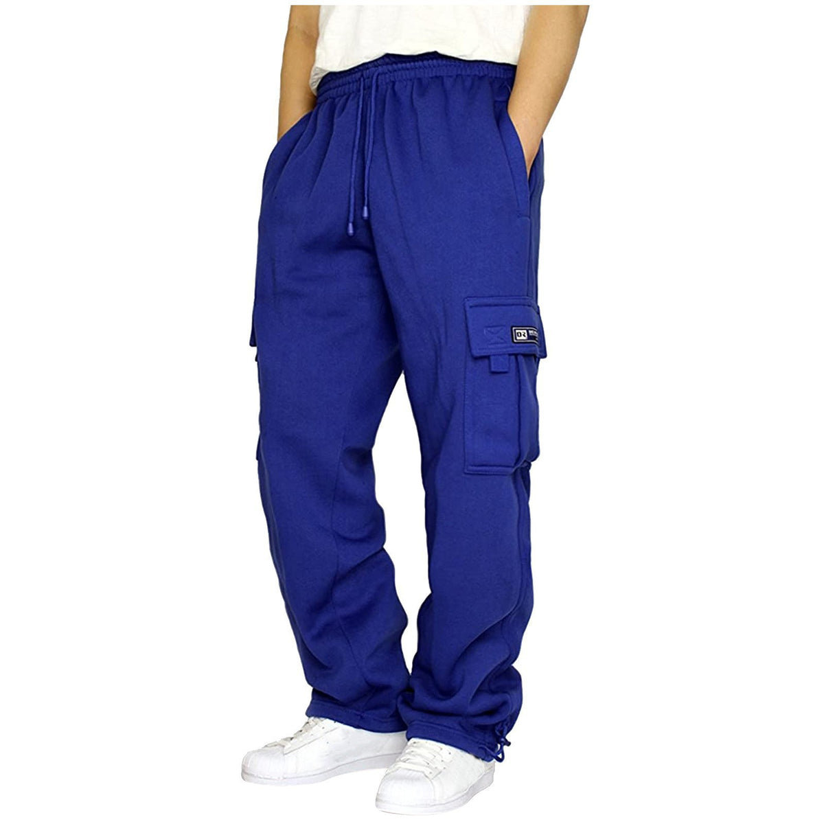 Straight-Leg Multi-Pocket Workwear Casual Pants