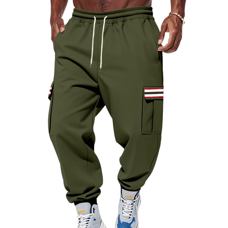 Men's Fleece Lined Multi-Pocket Workwear Sweatpants