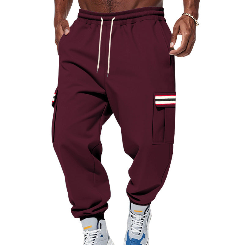 Men's Fleece Lined Multi-Pocket Workwear Sweatpants