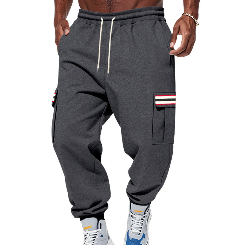 Men's Fleece Lined Multi-Pocket Workwear Sweatpants