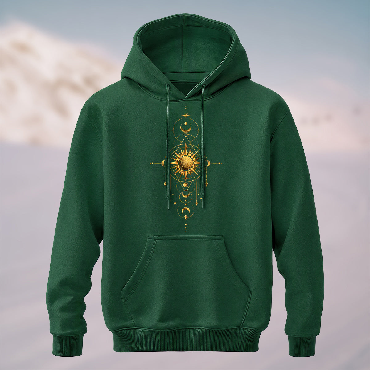 Cotton Made Esoteric Alchemy Hoodie Forest Green