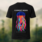 Vibrant Oceanic Jellyfish Premium Cotton T-Shirt Black