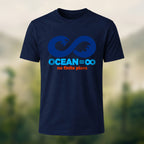 Endless Ocean Symbol Premium Cotton T-Shirt Navy