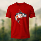 Vintage Celestial UFO Premium Cotton T-Shirt Red