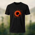 DTG Solar Planet Print Combed Cotton T-Shirt Black