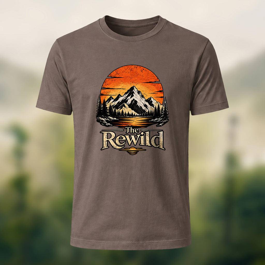 Vintage Wilderness Premium Cotton T-Shirt Coffee