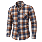 Vintage Brushed Plaid Pure Cotton Shirt 06