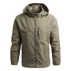 Lightweight Outdoor Windproof Hiking Jacket Khaki