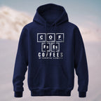 Cotton Made Chemistry Coffee Pun Hoodie Navy
