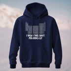 Cotton Made Humorous Chemistry Pun Hoodie Navy