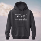 Cotton Made May The Force Physics Hoodie Charcoal