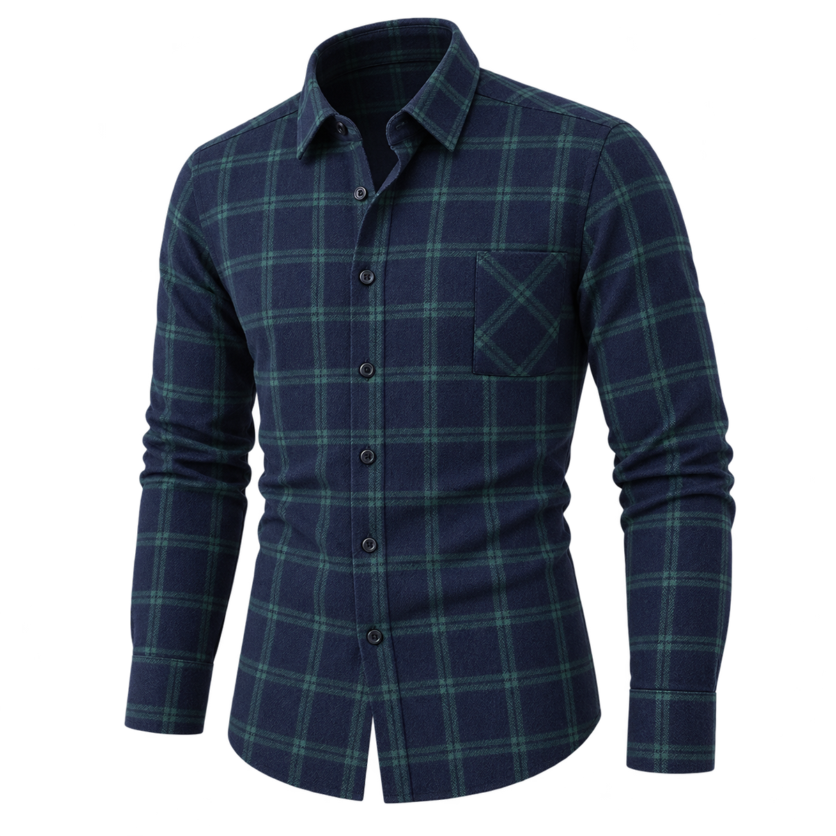 Vintage Brushed Plaid Pure Cotton Shirt 03