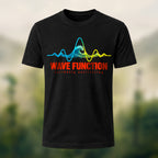 Ocean Waveform Premium Cotton T-Shirt Black