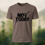 Off Duty Statement Soft Cotton T-Shirt Coffee