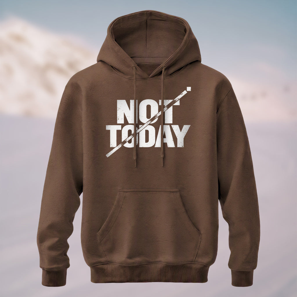 Cotton Made Rebellious Not Today Hoodie Coffee