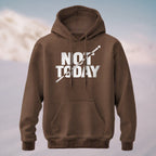 Cotton Made Rebellious Not Today Hoodie Coffee