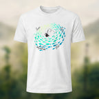 Sardine School Print Soft Cotton T-Shirt White