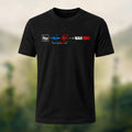 Chemistry Formula Print Casual Cotton T-Shirt Black