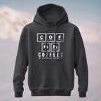 Cotton Made Chemistry Coffee Pun Hoodie Charcoal